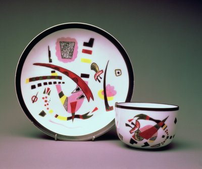 Tazza con piattino, 1923 da Wassily Kandinsky